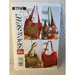 Butterick Misses Handbag Sewing Pattern B4271 - uncut 2004